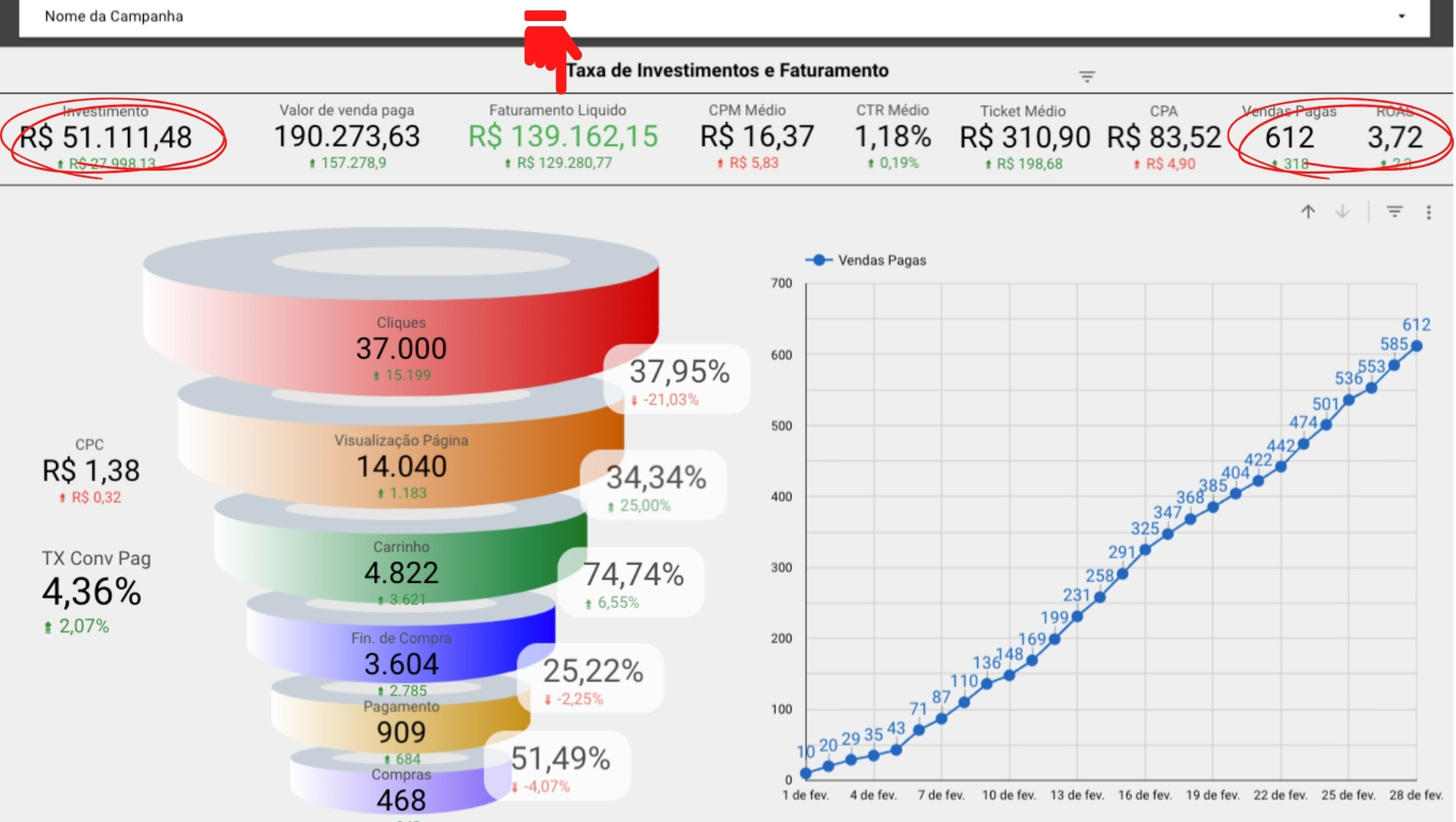 Resultado Cliente B